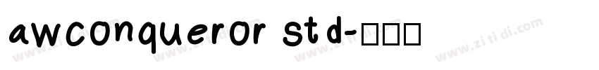 awconqueror std字体转换